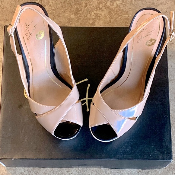 Nude Colin Stuart Heels Size 8 - Picture 1 of 8